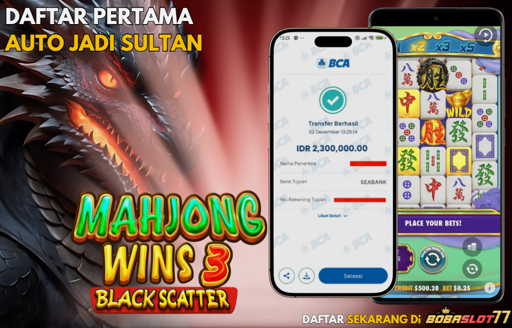 Selamat kepada user id : ha***dy Wede Rp 2.300.000 di Game MAHJONG WINS 3 PRAGMATIC PLAY Cair Gk Sampe 1 Menit! Menang Mudah di Bobaslot77